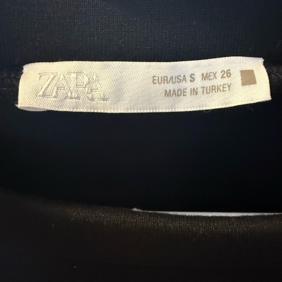 Zara Black Sweatshirt with Silver Accents - Picture 4 of 4